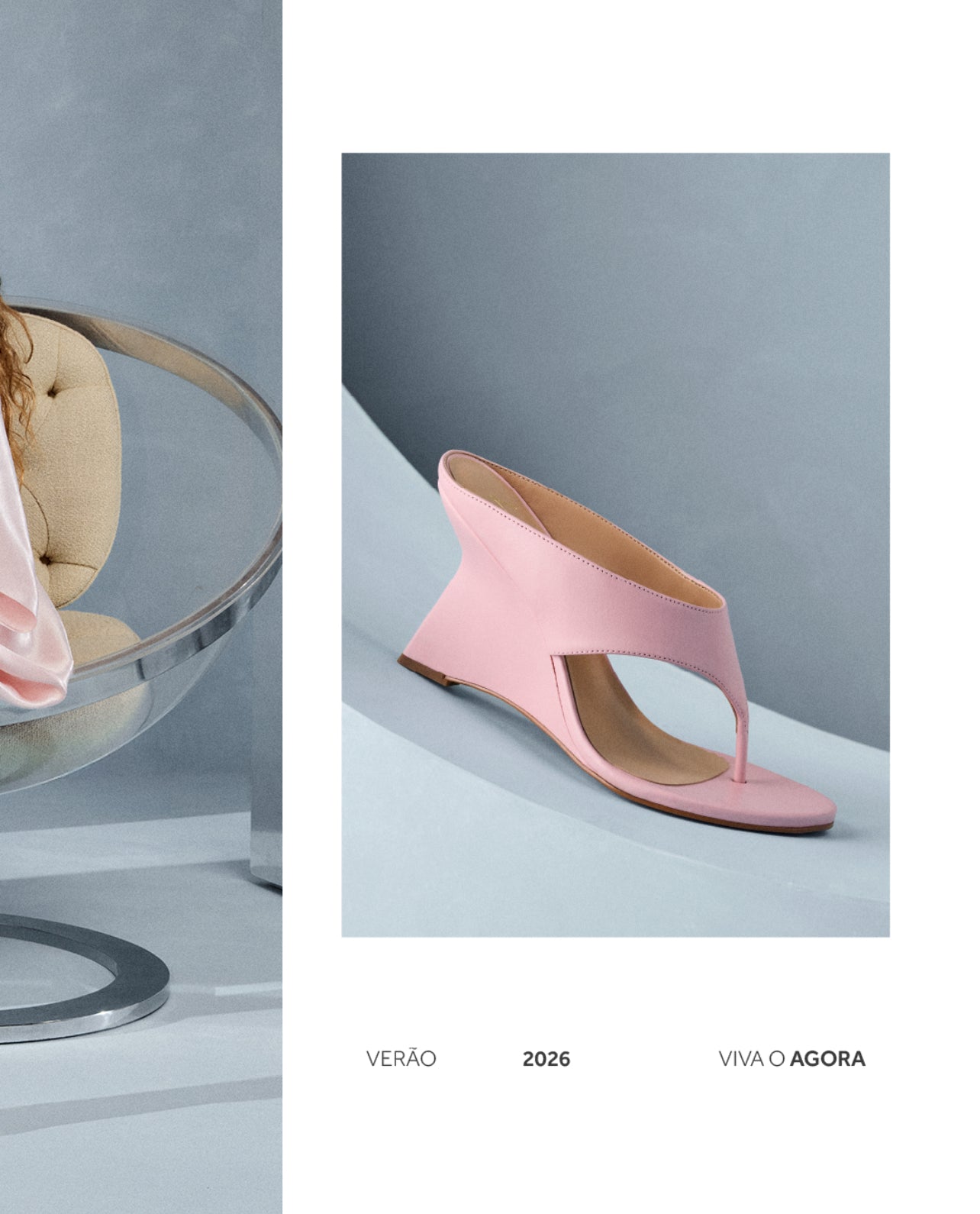 Sandalia Cuero Dedo Rosada Luiza Barcelos - 135