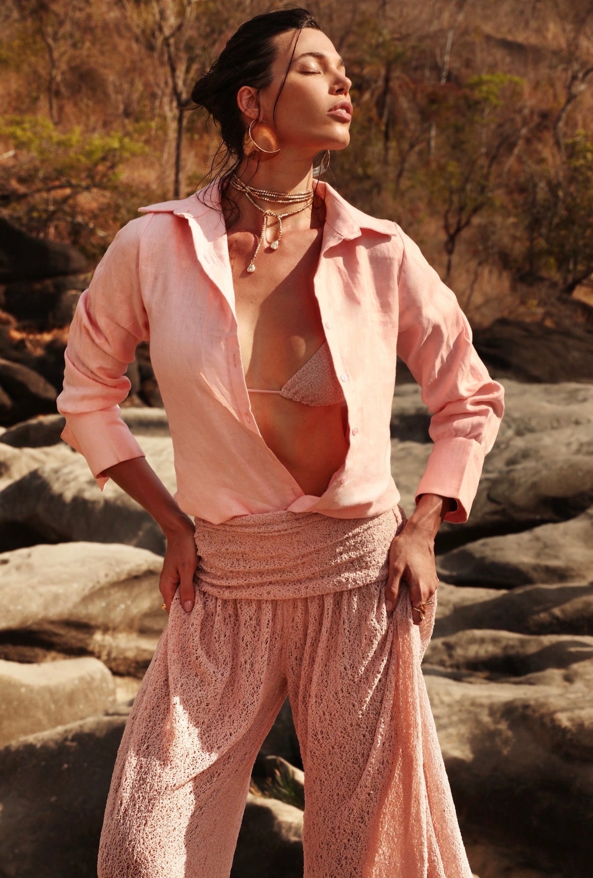 Pantalon Cakota Rosa Cristal Saue