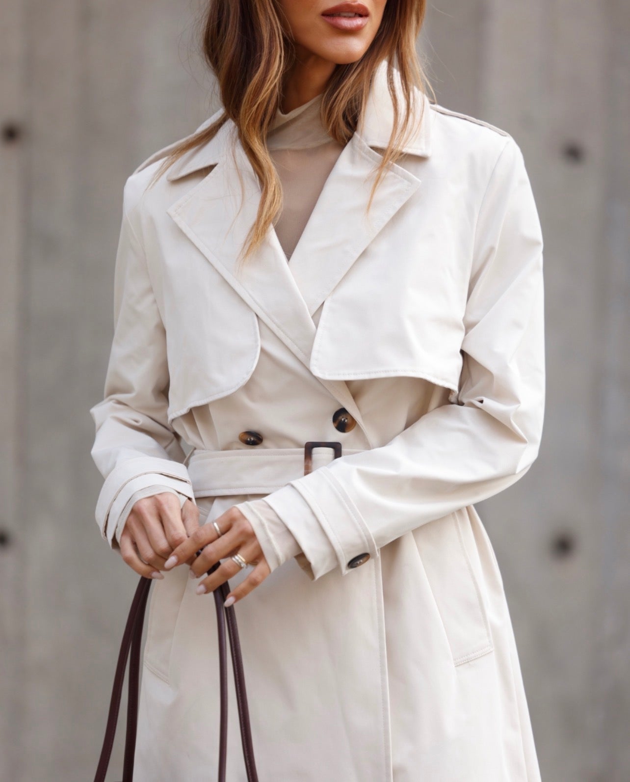 Trench Coat Off Alanis