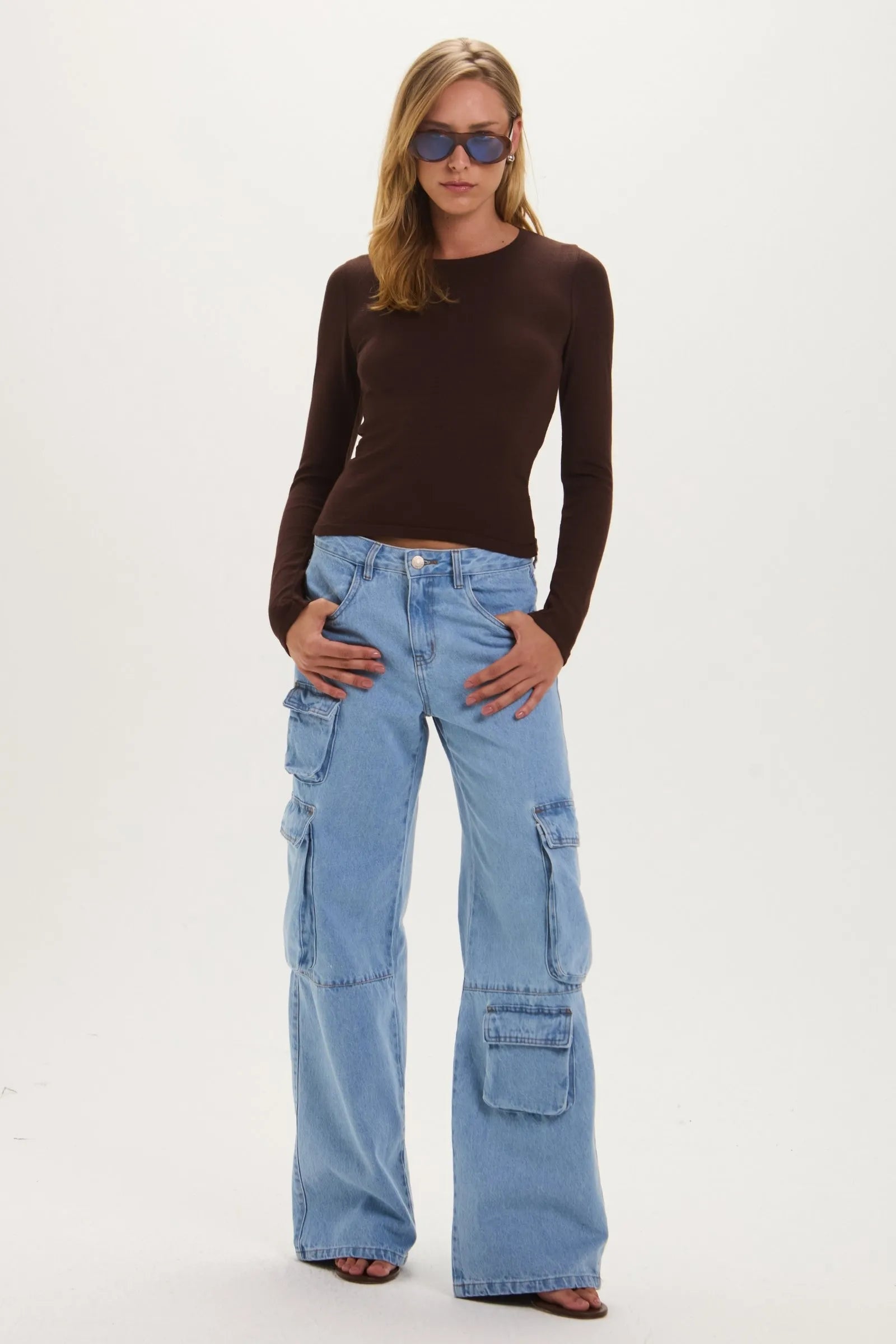 Blusa Marilia Marron Leblog