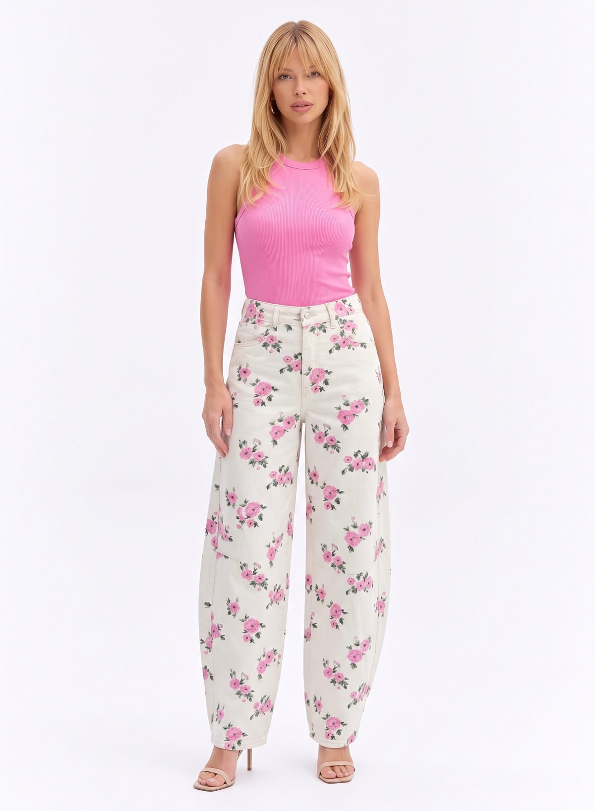 Pantalon Balloon Rose Flower