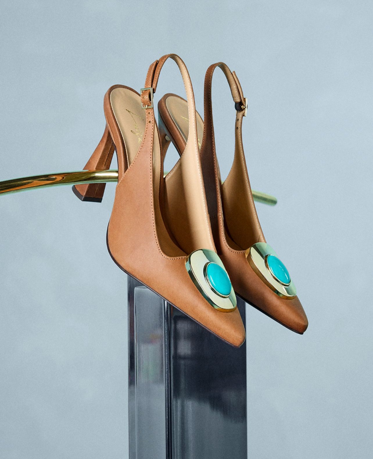 Scarpin Cuero Alto Caramelo Luiza Barcelos - 121