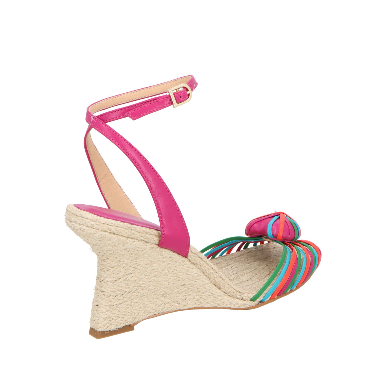 Sandalia Cuero Multicolor Rosada Luiza Barcelos - 133