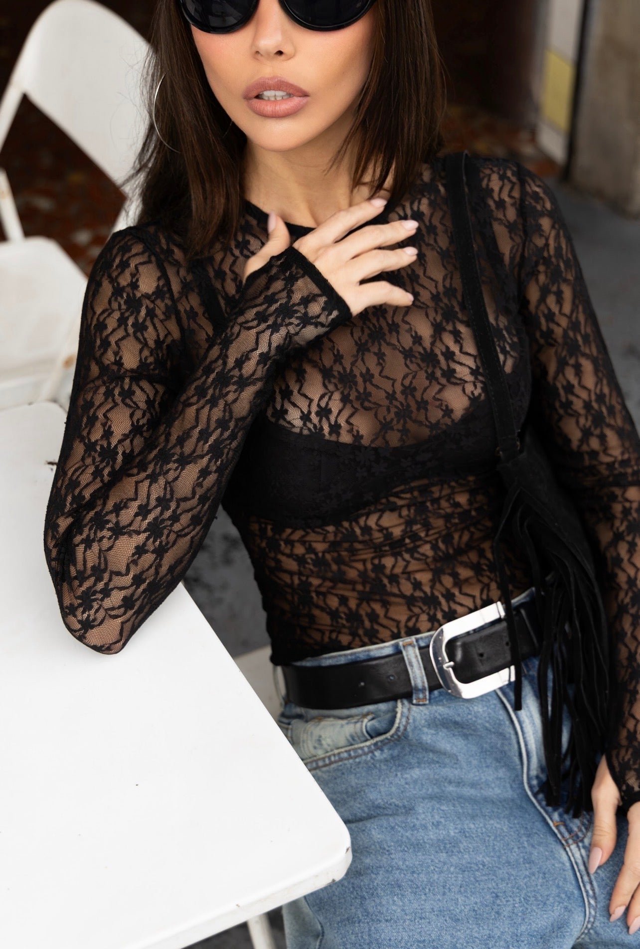 Blusa Ariel Negra Leblog