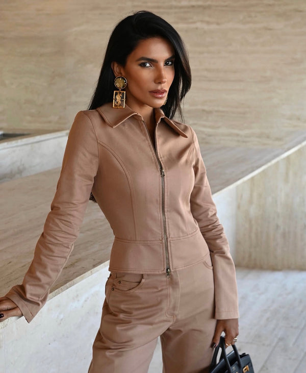 Chaqueta Aubrey Beige Rock Lola