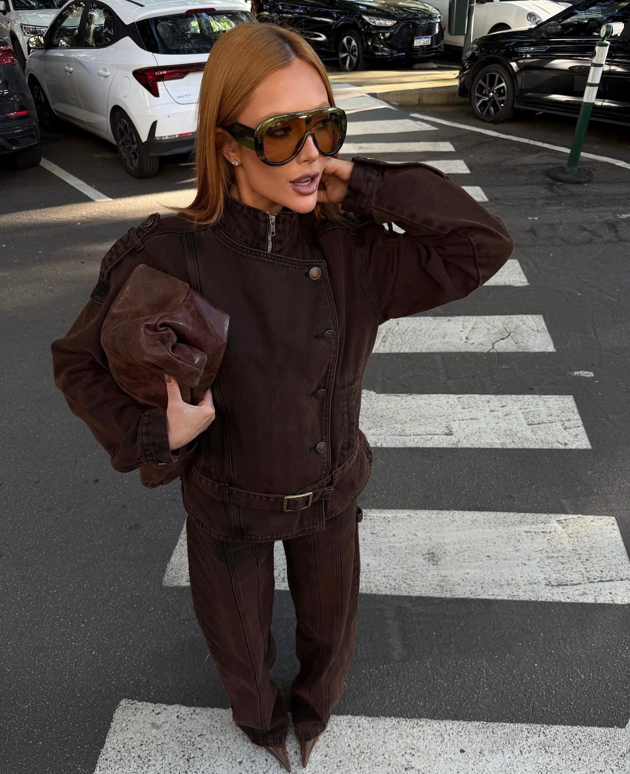 Chaqueta Delilah Marron Rock Lola