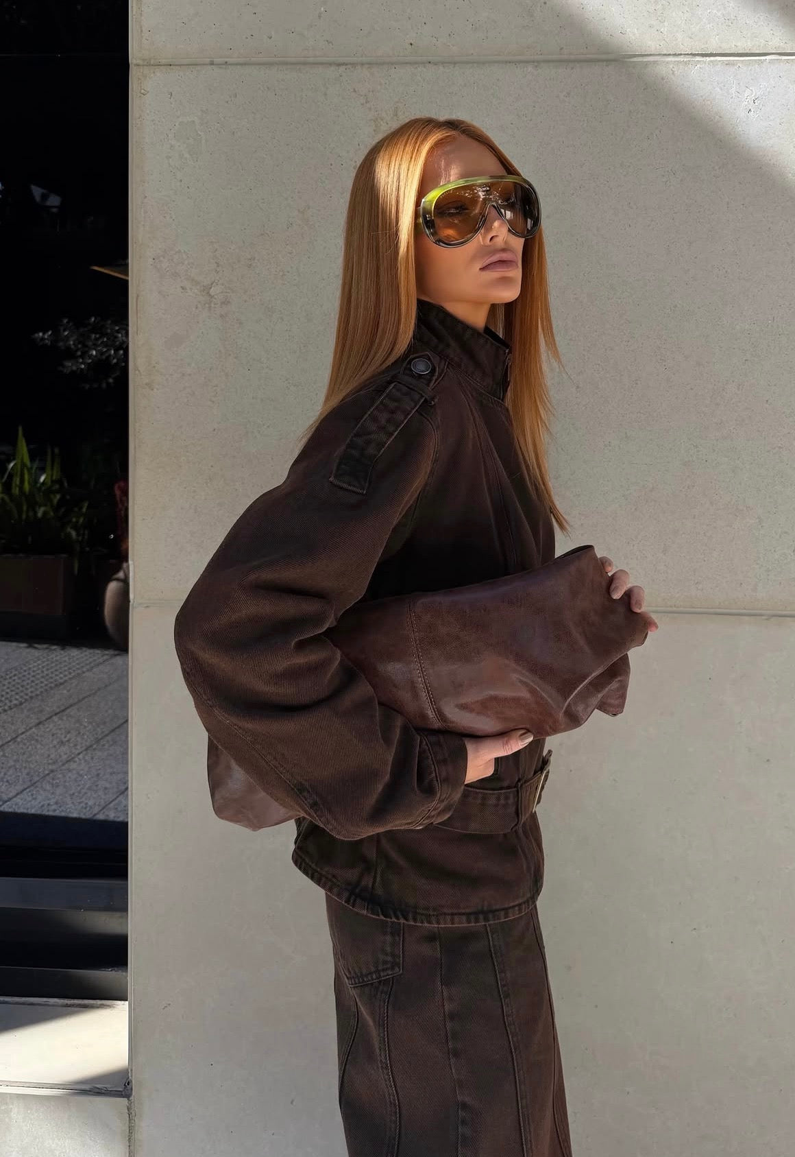 Chaqueta Delilah Marron Rock Lola