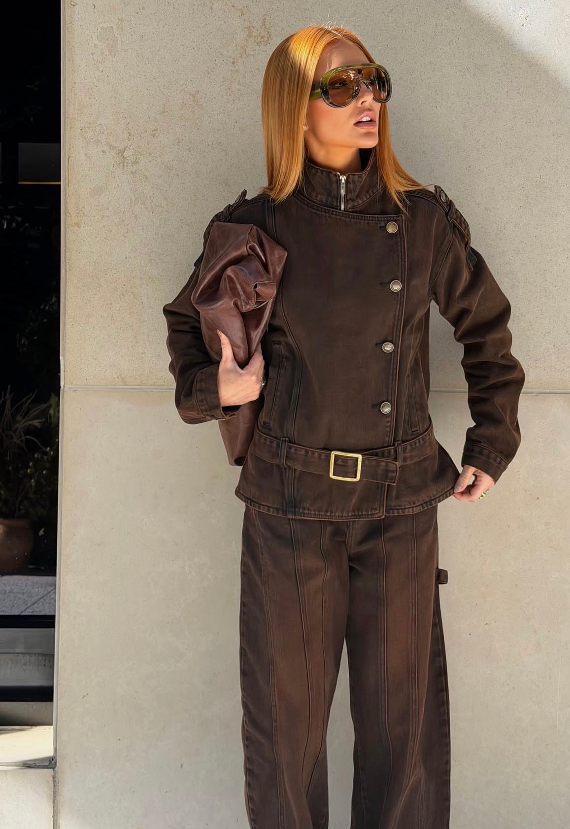 Chaqueta Delilah Marron Rock Lola