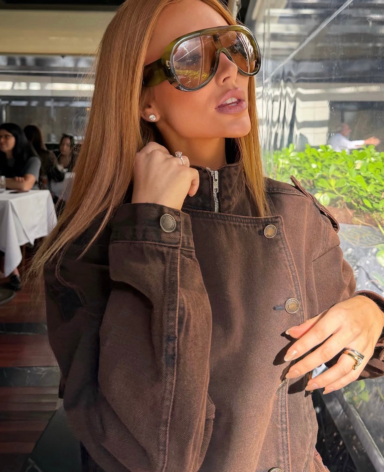 Chaqueta Delilah Marron Rock Lola