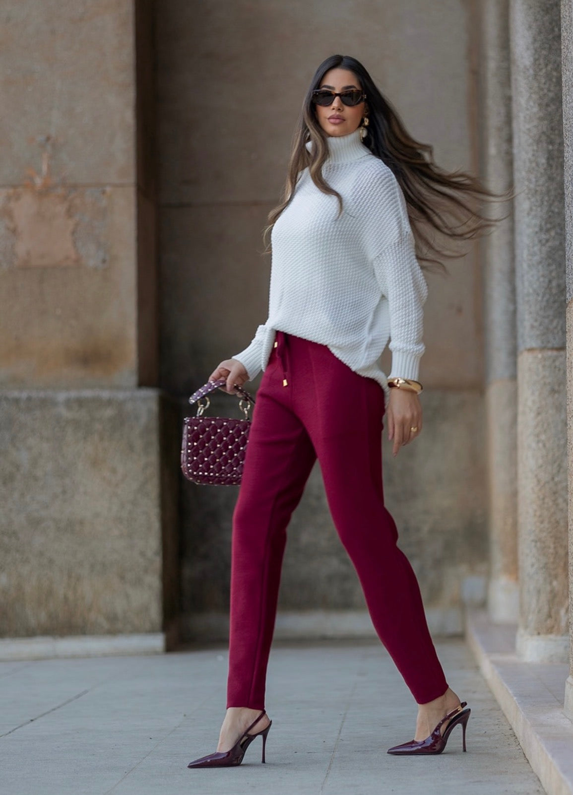 Poncho Gisele Tejido Off Fofola