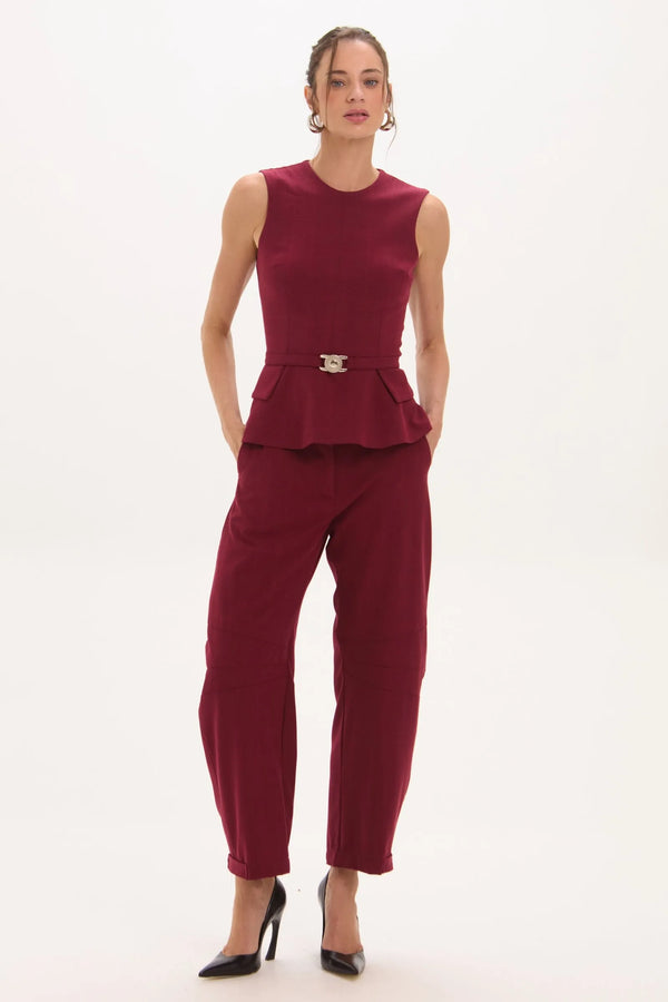 Pantalon Flora Vino Leblog