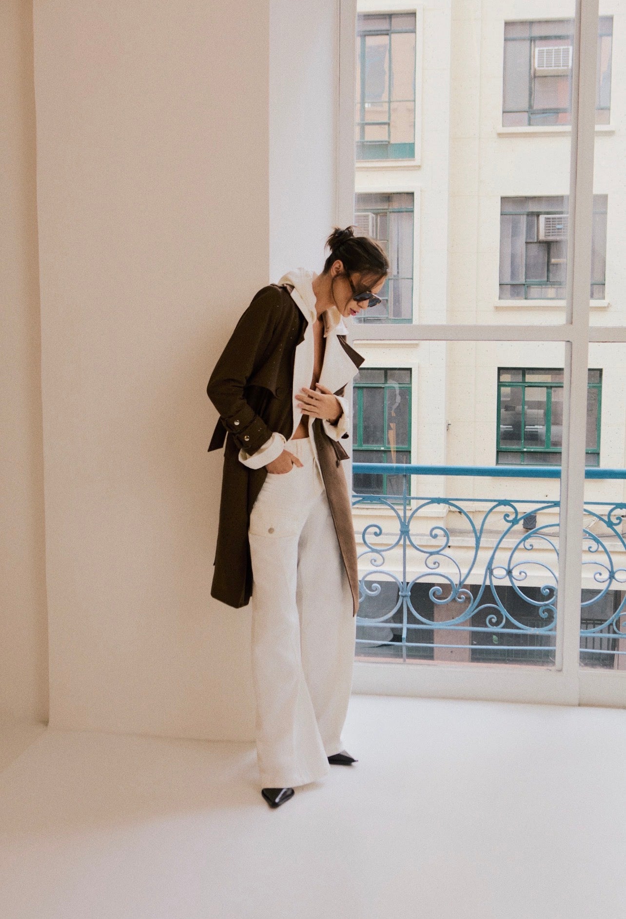 Trench Coat Flora Marron Leblog