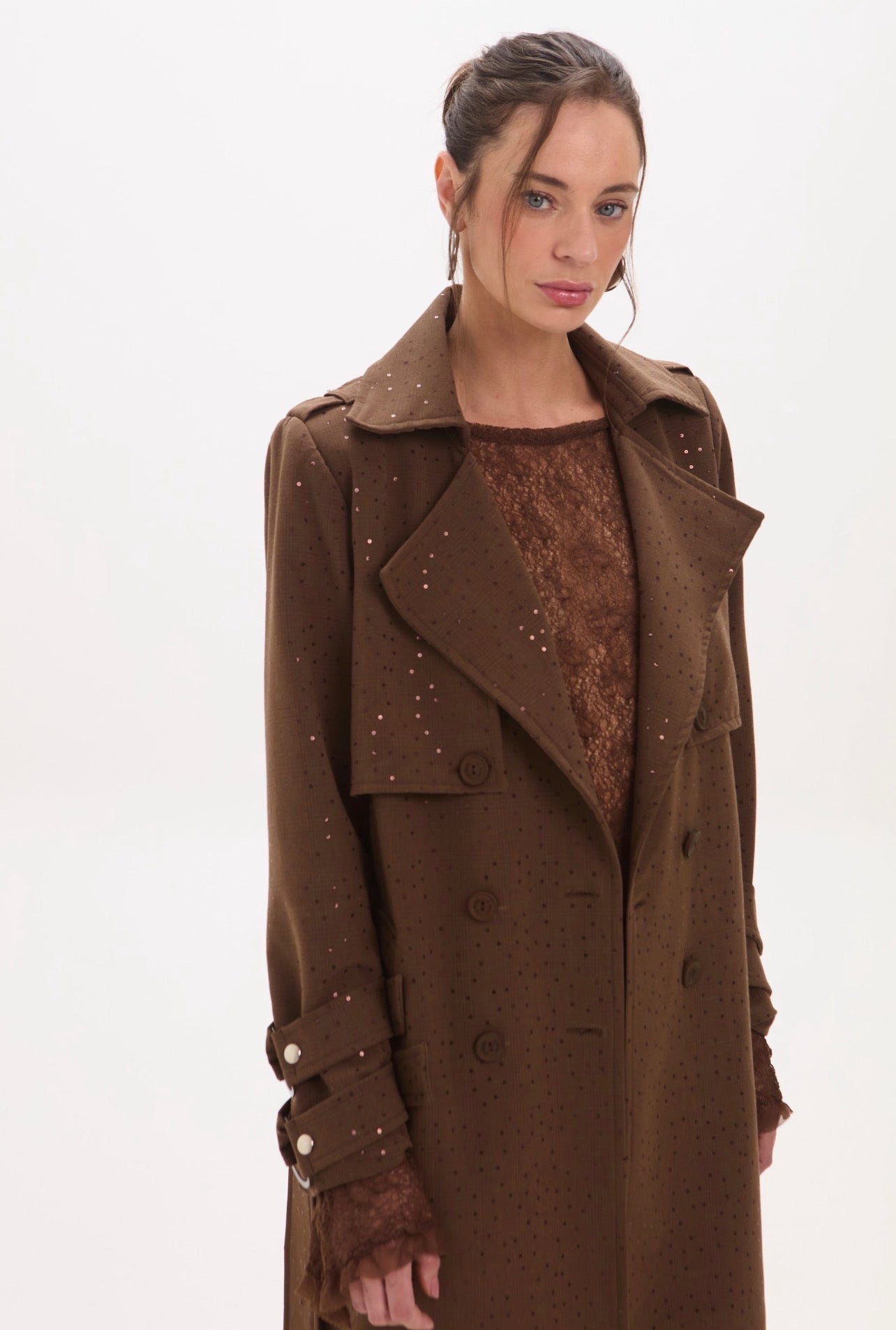 Trench Coat Flora Marron Leblog