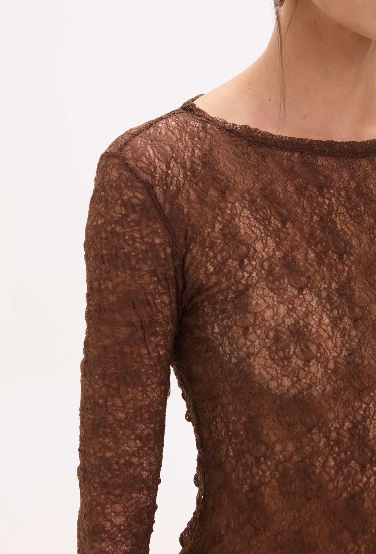 Blusa Bianca Marron Leblog