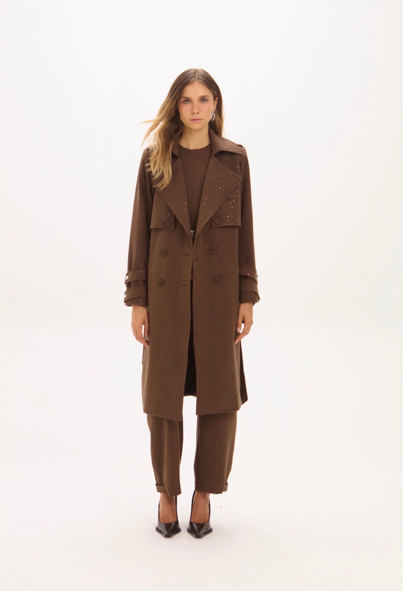 Trench Coat Flora Marron Leblog