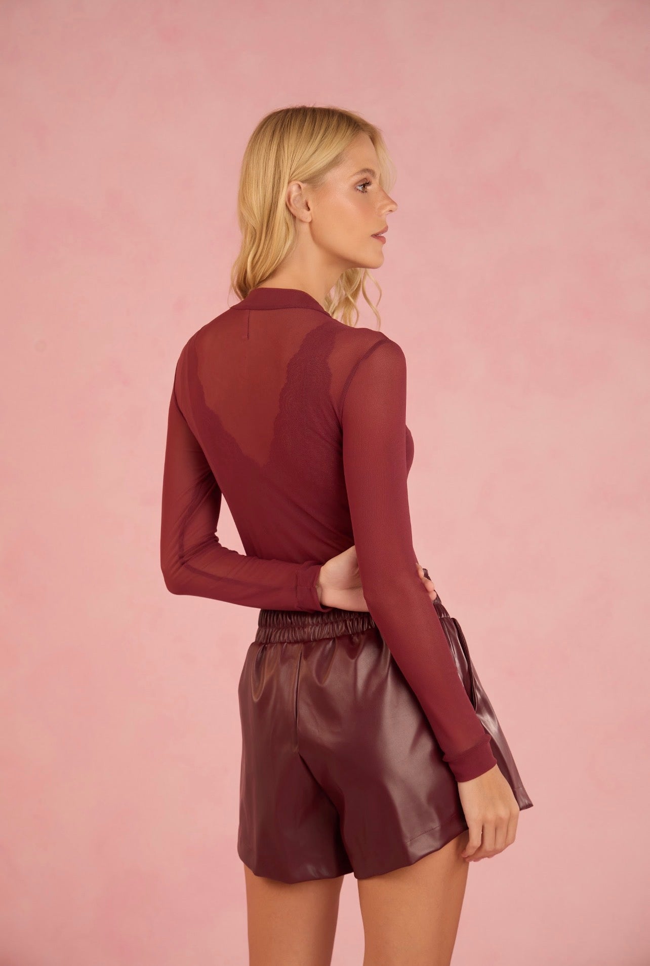 Blusa Mel Burdeo Lasso