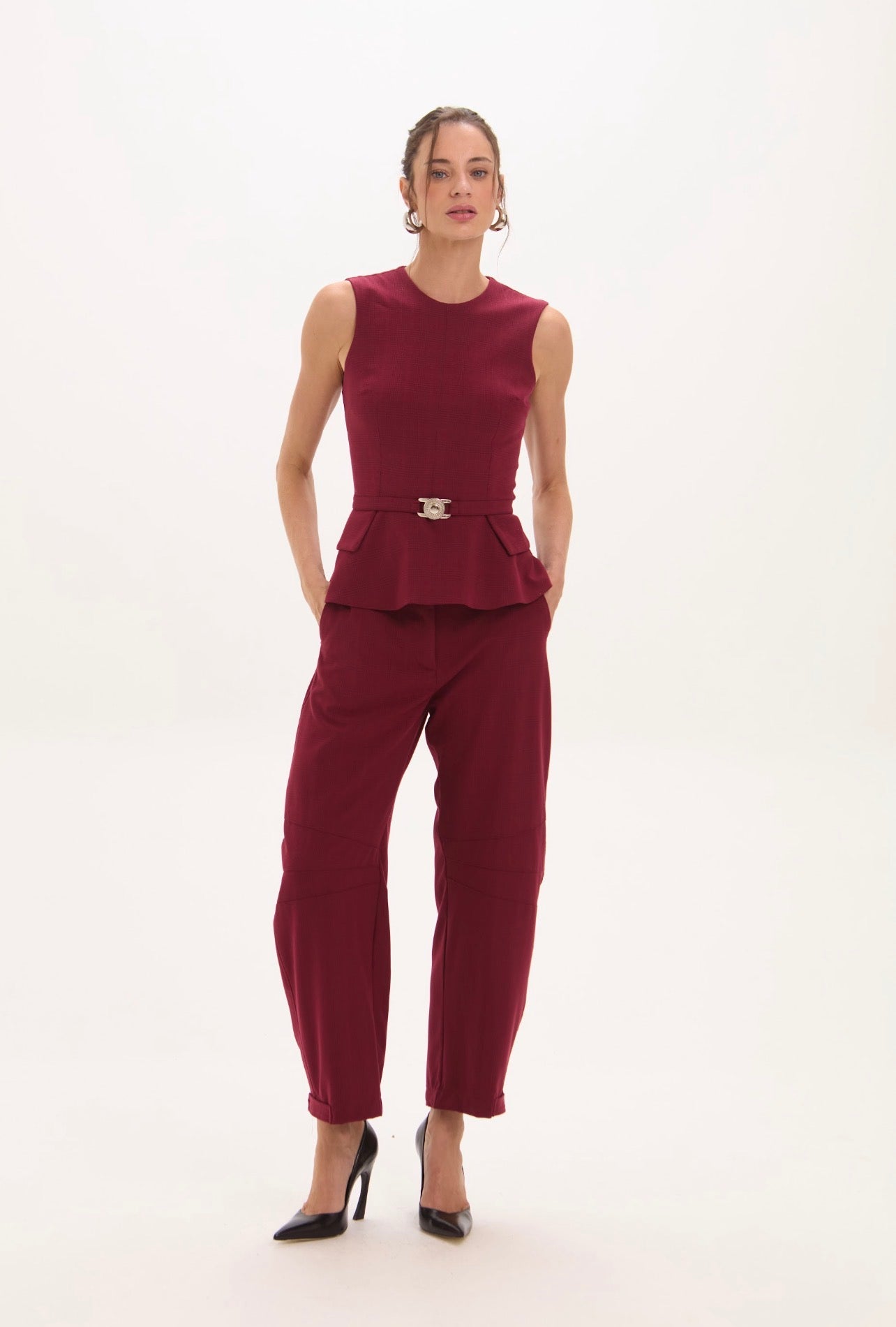 Blusa Flora Vino Leblog