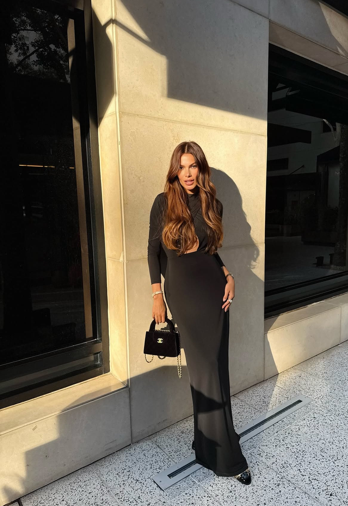 Vestido Janice Negro Charth