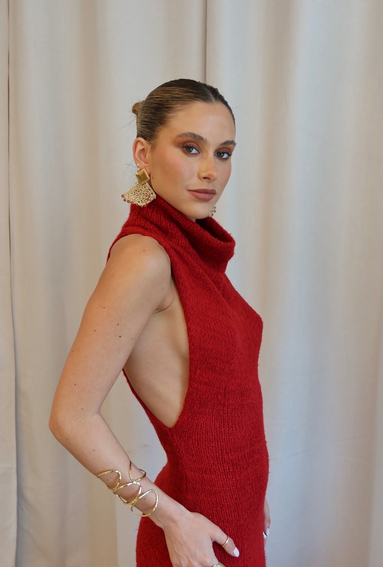 Vestido Camila Rojo Oasis