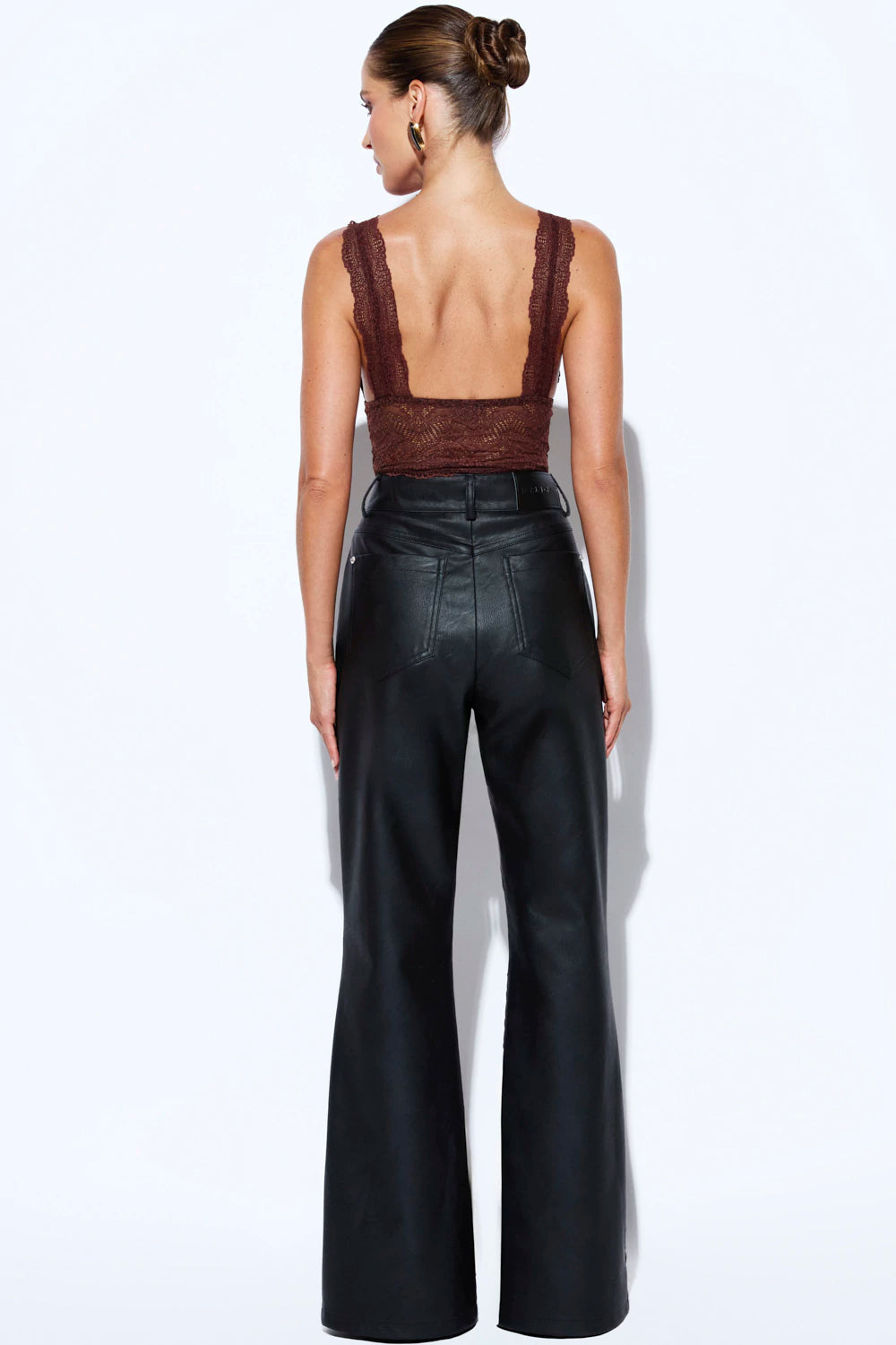 Blusa Clover Encaje Marron Rock Lola