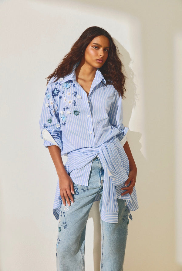 Camisa Adriana Bordada Leblog