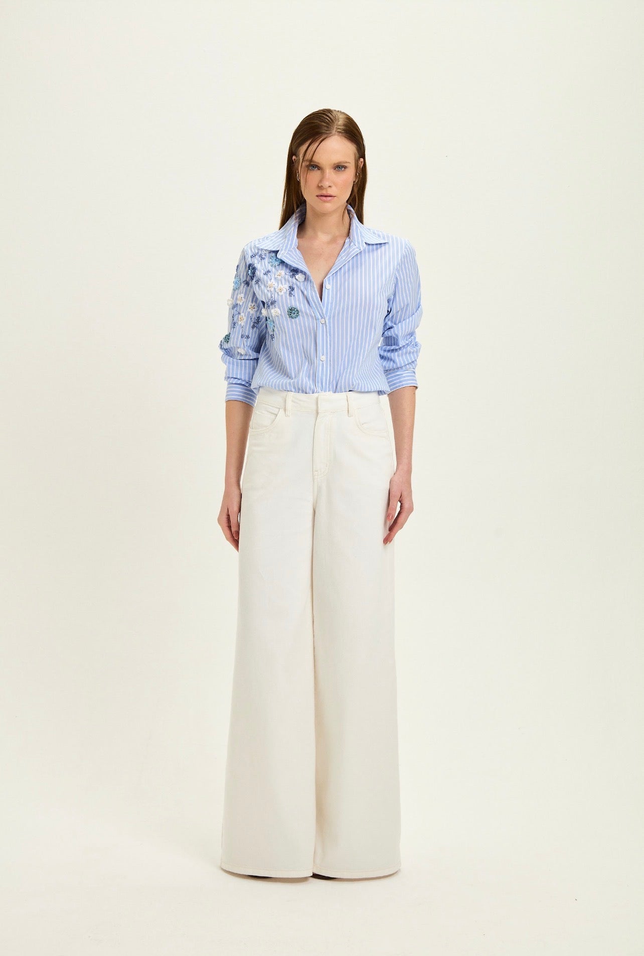 Camisa Adriana Bordada Leblog