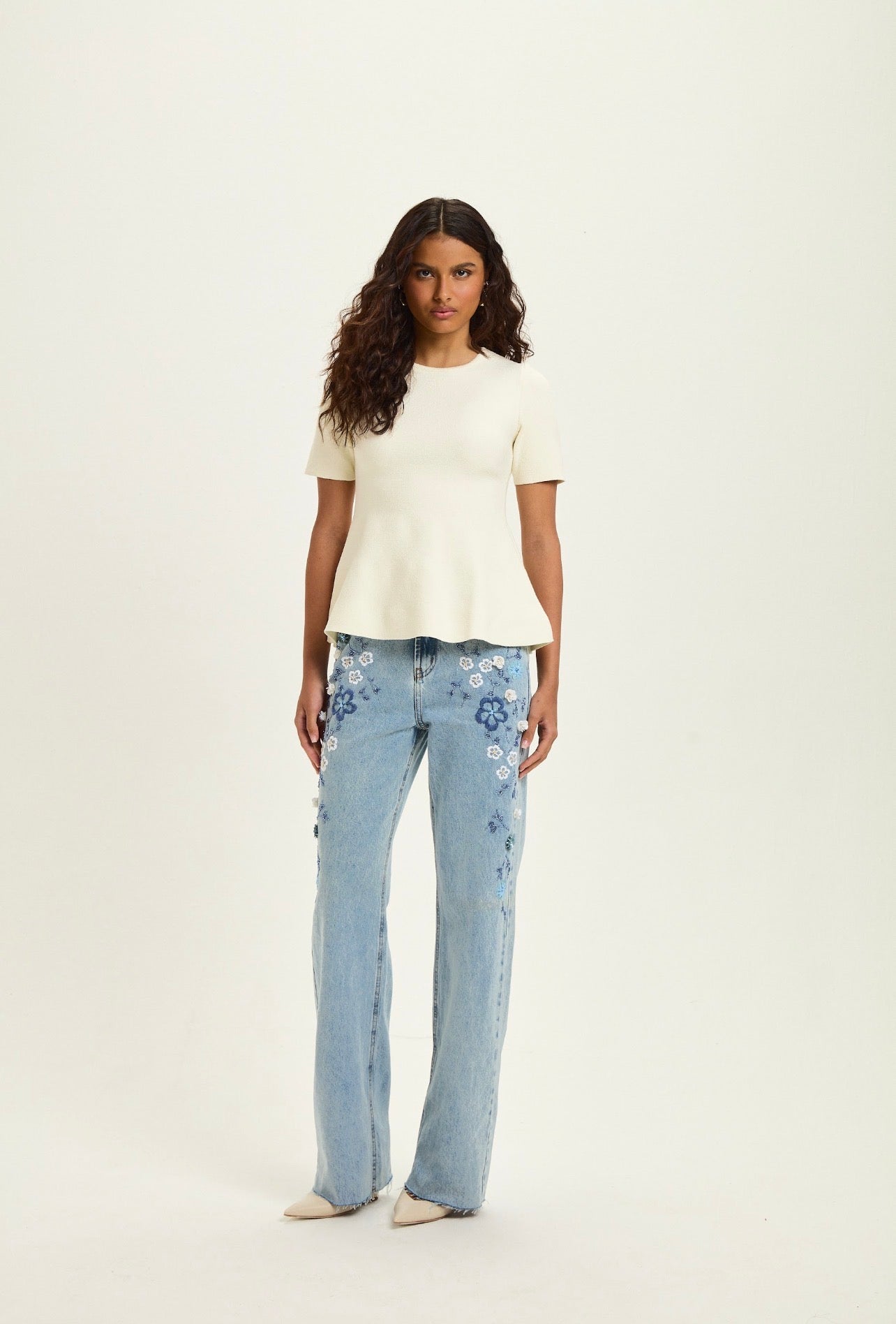 Jeans Jasmin Bordado Leblog
