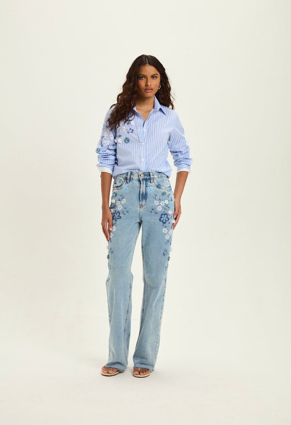 Jeans Jasmin Bordado Leblog