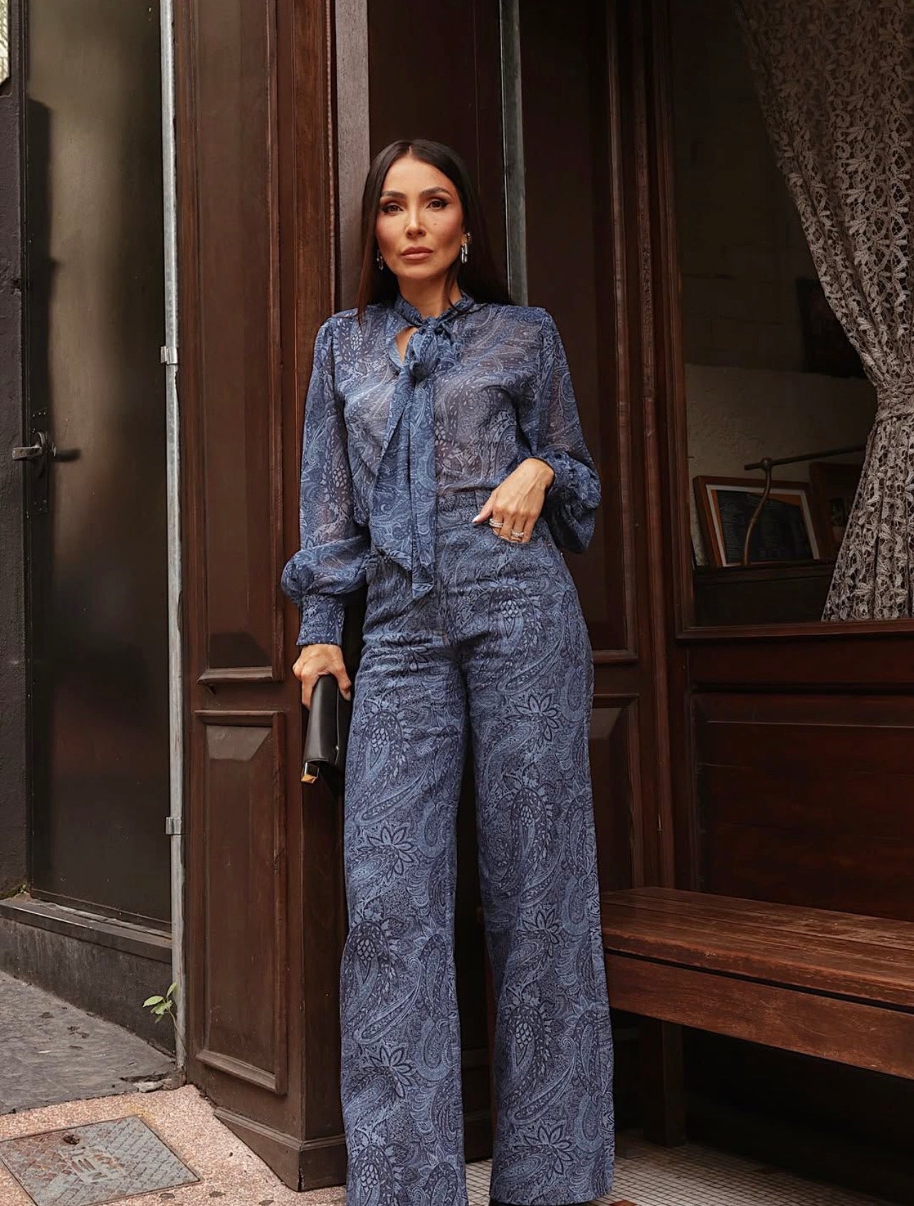 Pantalon Diane Jeans Estampado Rock Lola