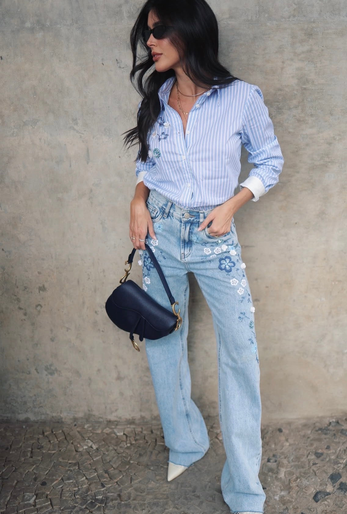 Jeans Jasmin Bordado Leblog
