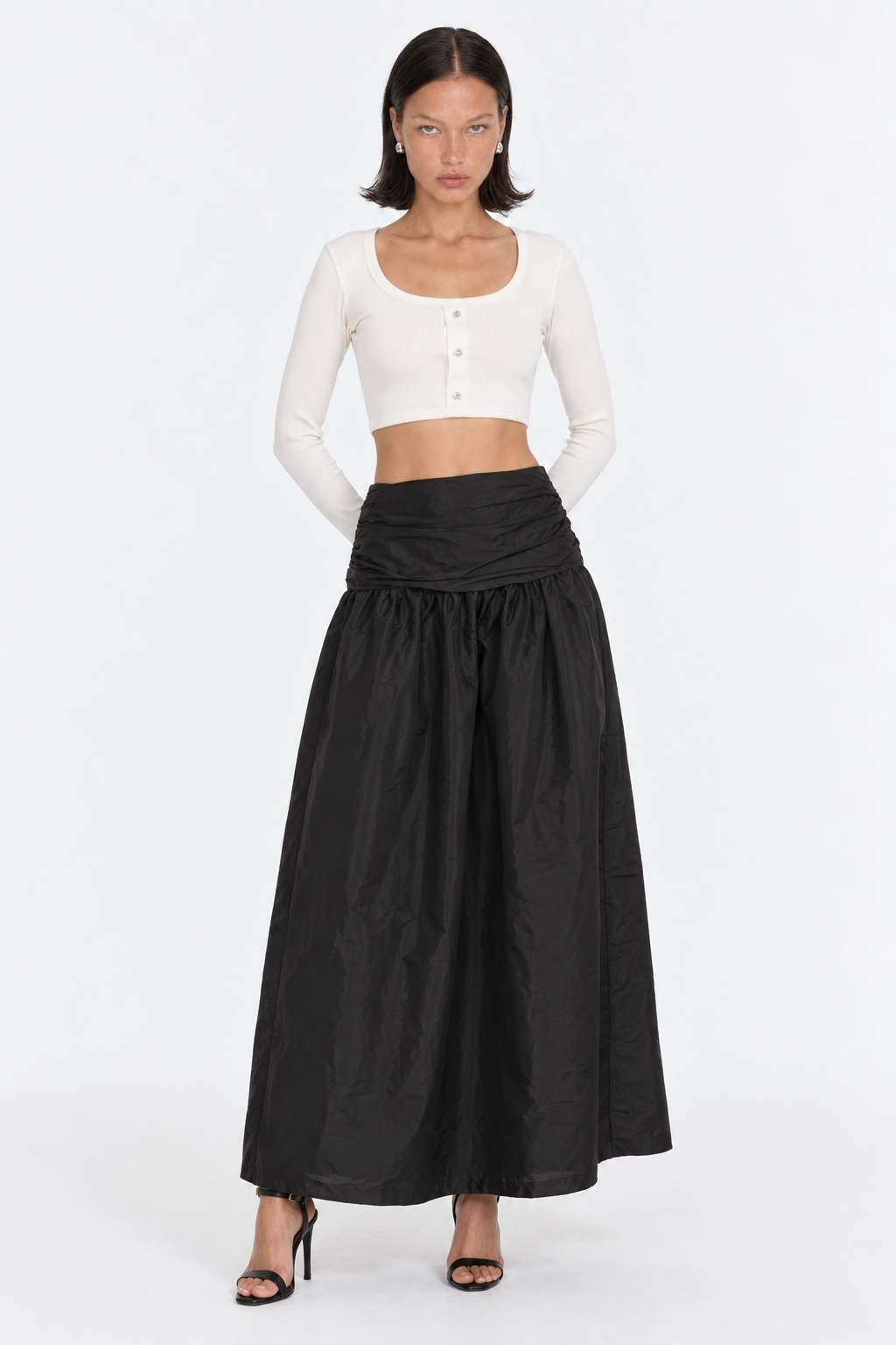 Falda Mirela Negra Lasso