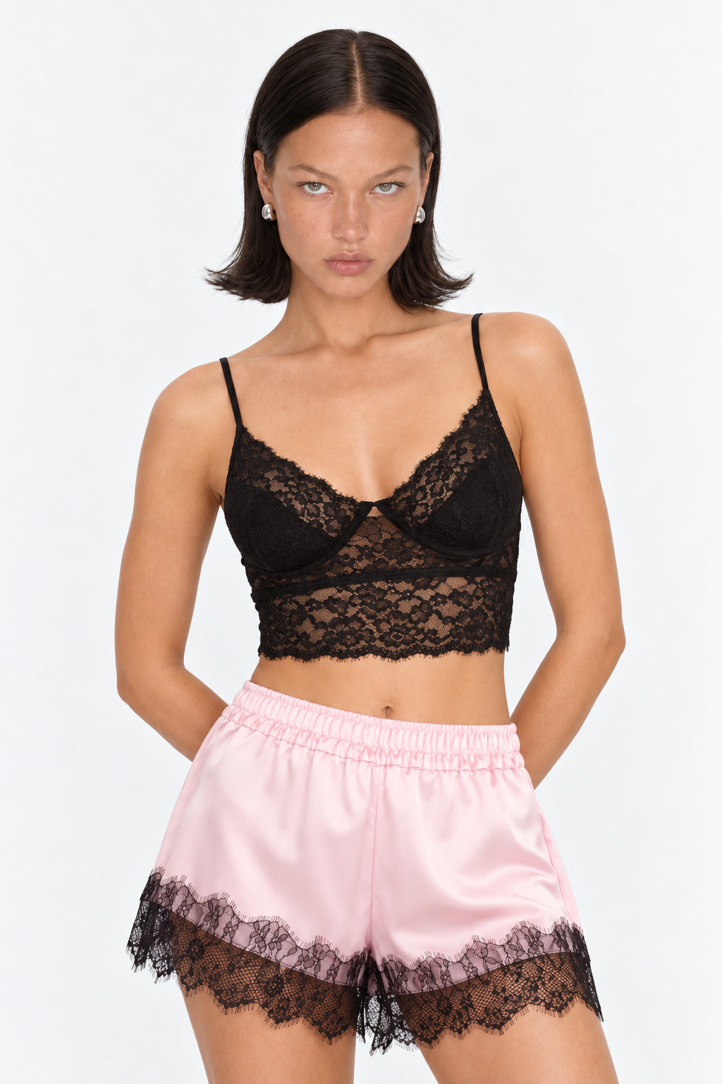 Shorts Olivia Cetim Rosado Lasso