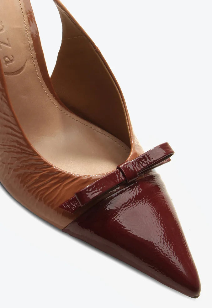 Scarpin Cap Toe Yasmin Marron VZ