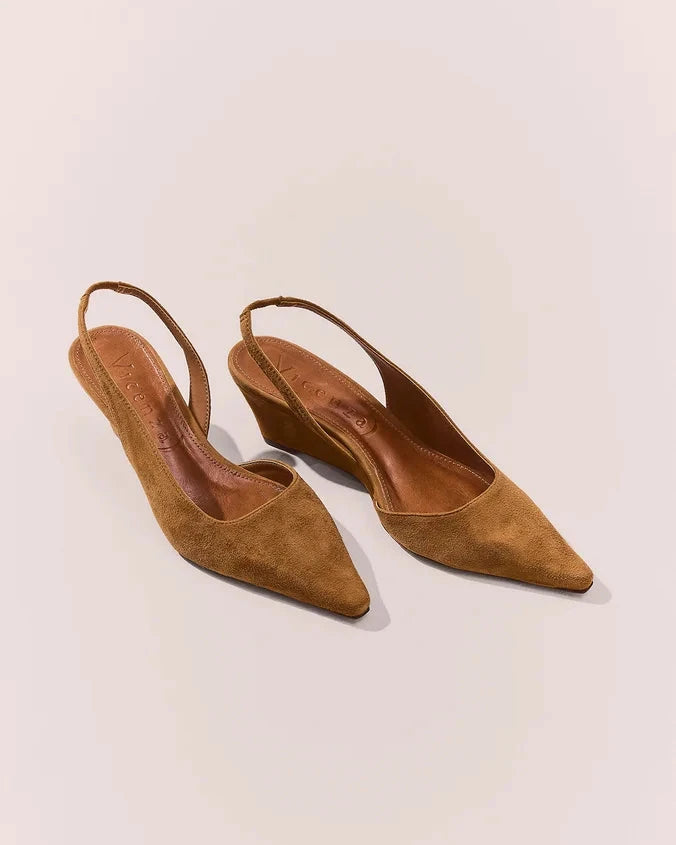 Slingback Peonia Gamuza Cinamon VZ