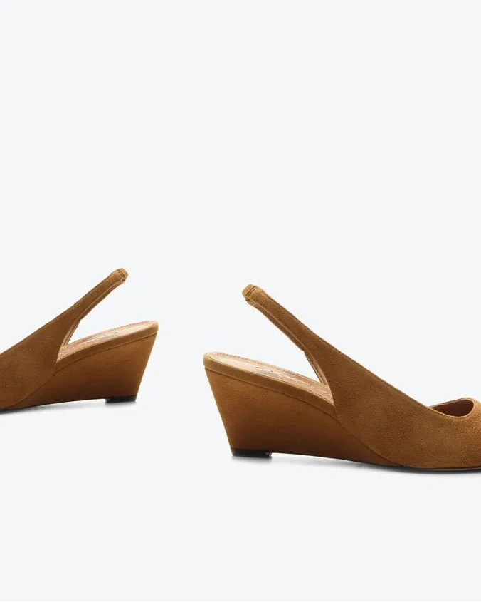 Slingback Peonia Gamuza Cinamon VZ
