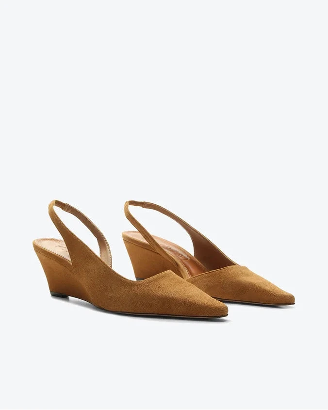Slingback Peonia Gamuza Cinamon VZ