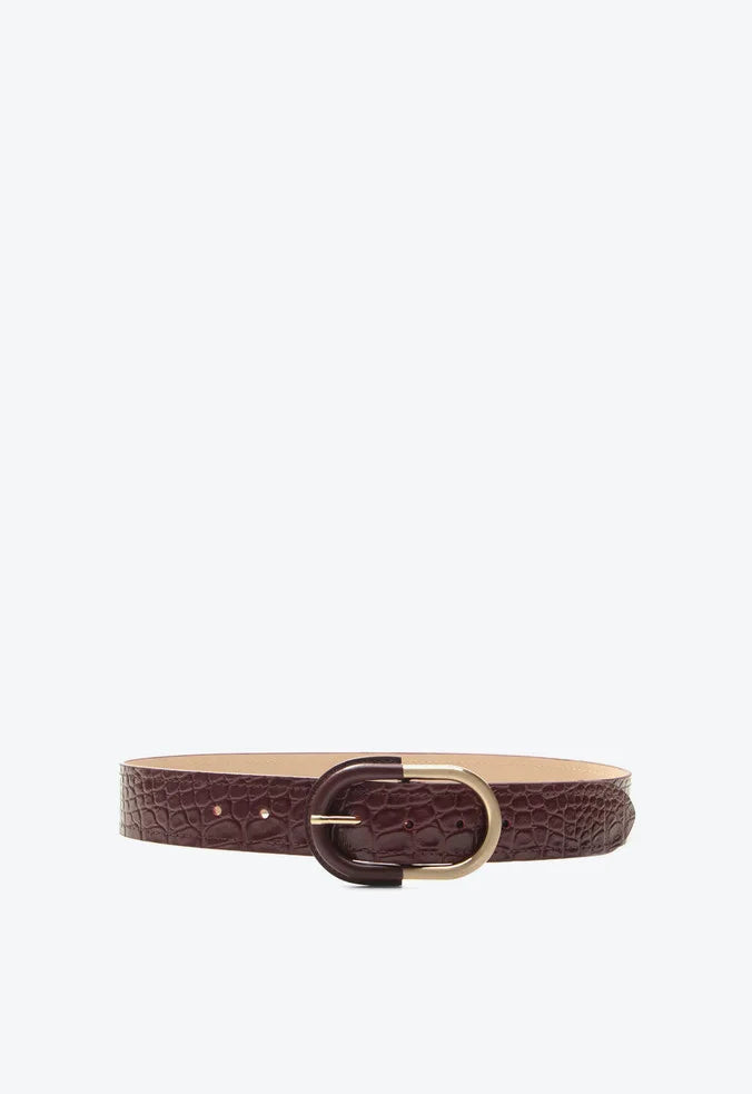 Cinturon Cuero Croco Velvet VZ