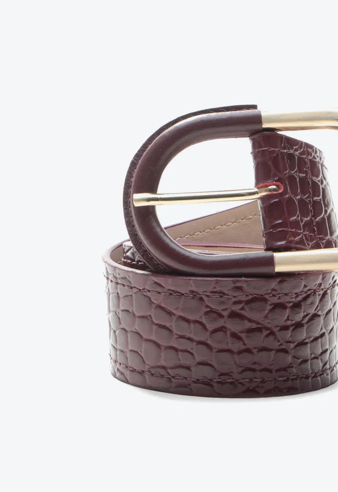 Cinturon Cuero Croco Velvet VZ