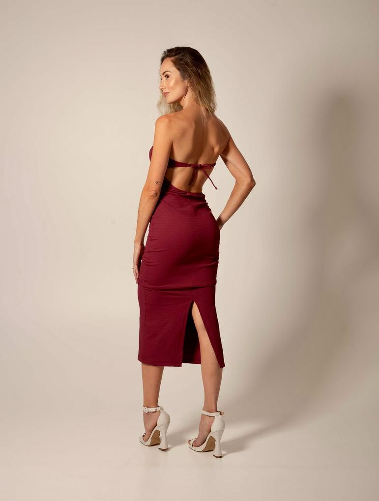 Vestido Jalapao Vino SUN ROSE