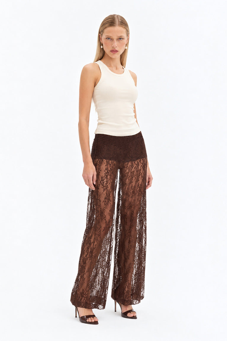 Pantalon Encaje Marron TIG
