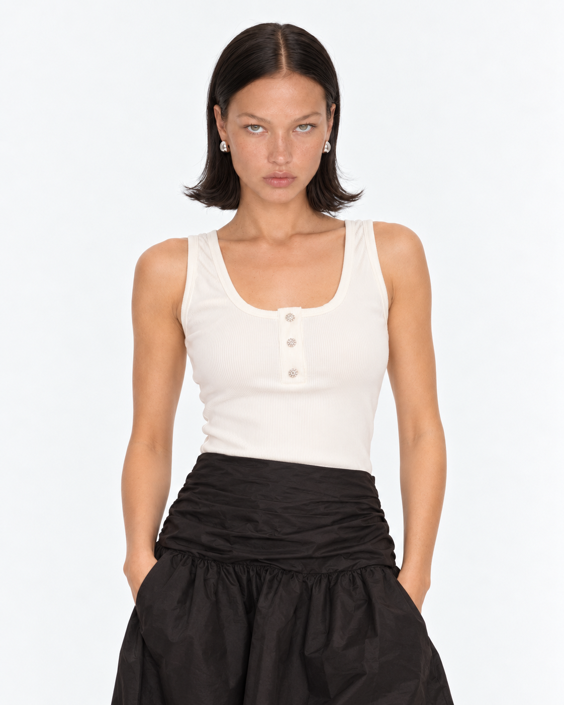 Falda Mirela Negra Lasso