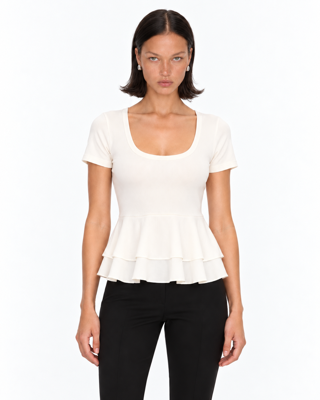 Blusa Peplum Simone Off Lasso