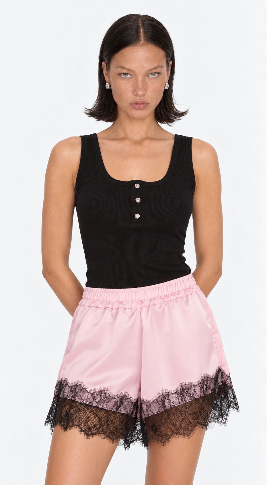 Shorts Olivia Cetim Rosado Lasso