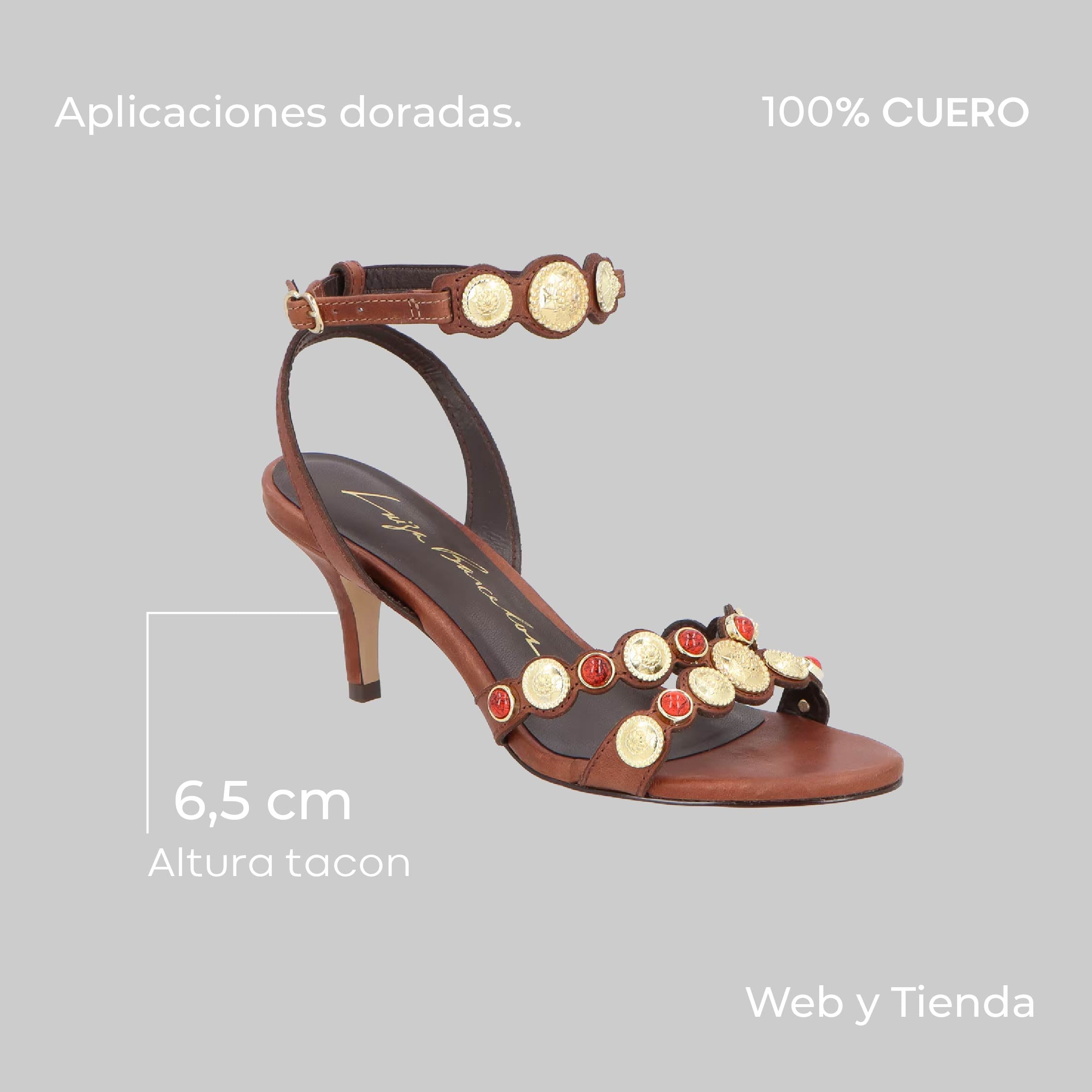 Sandalia Aplicacion Cafe Luiza Barcelos - 123