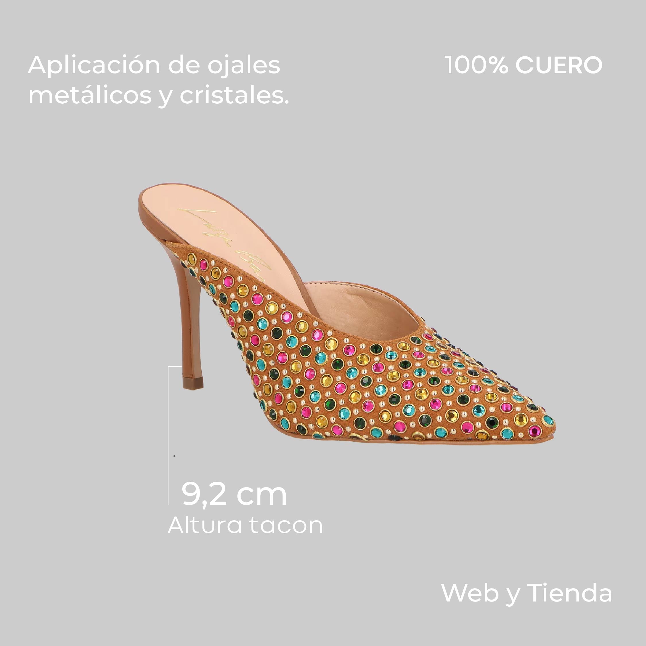 Mule Bordado Multicolor Luiza Barcelos - 103