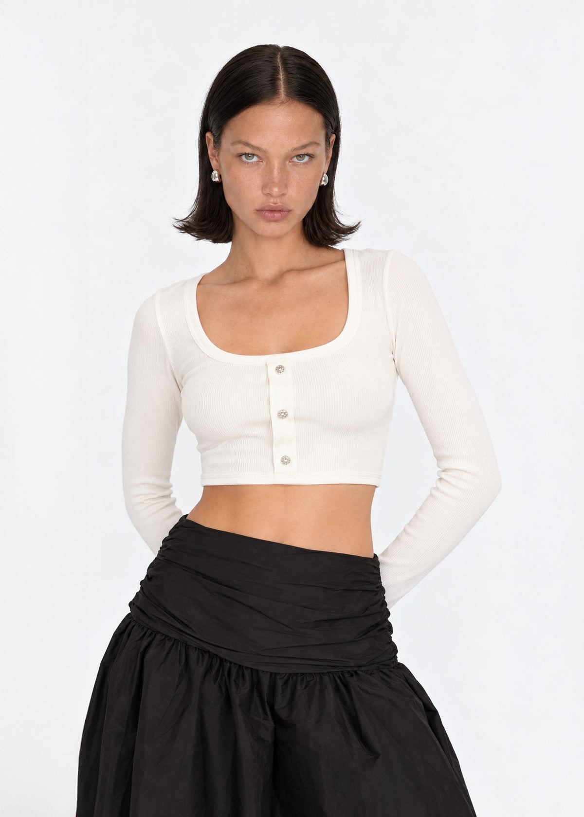 Falda Mirela Negra Lasso