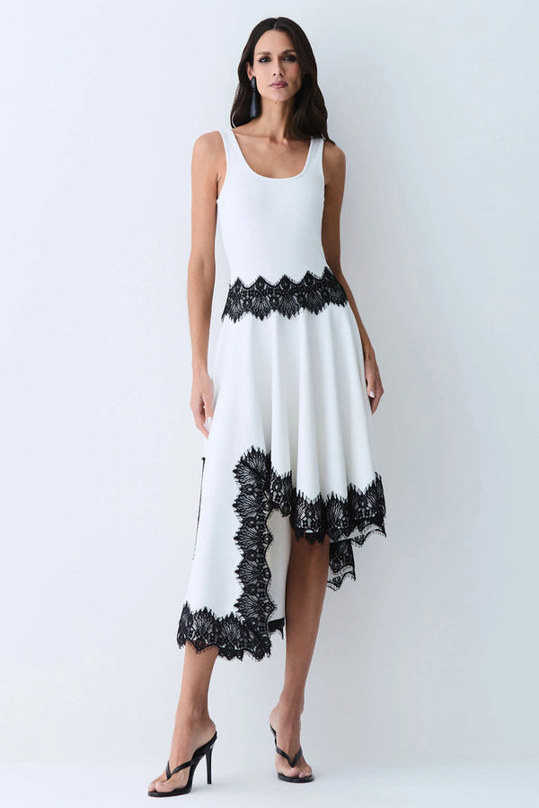 Vestido Off y Negro Zen - 11811
