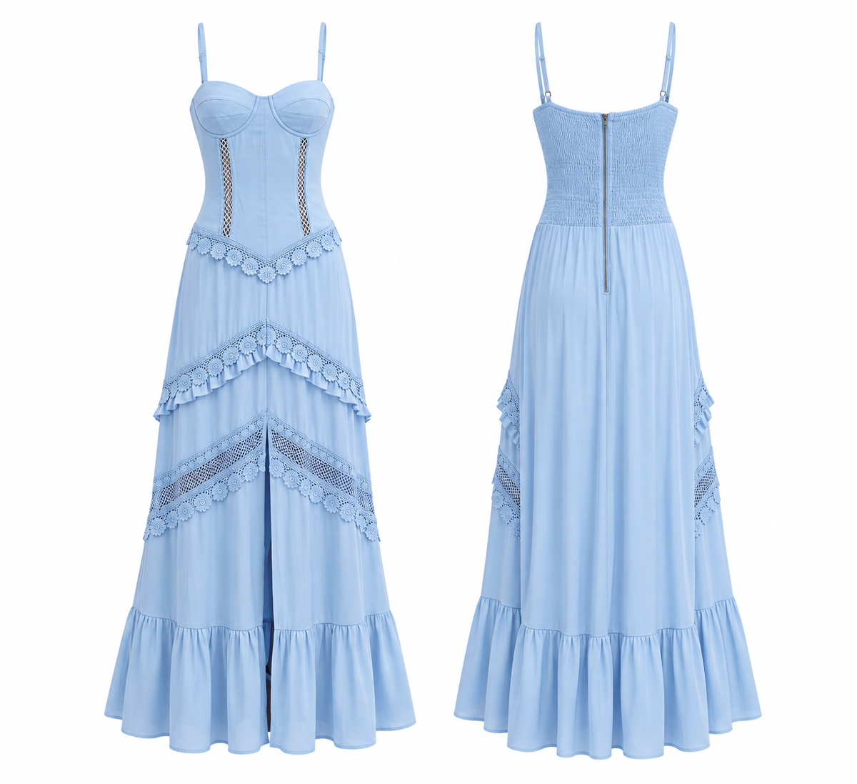 Vestido Mila Capri Azul Claro RK