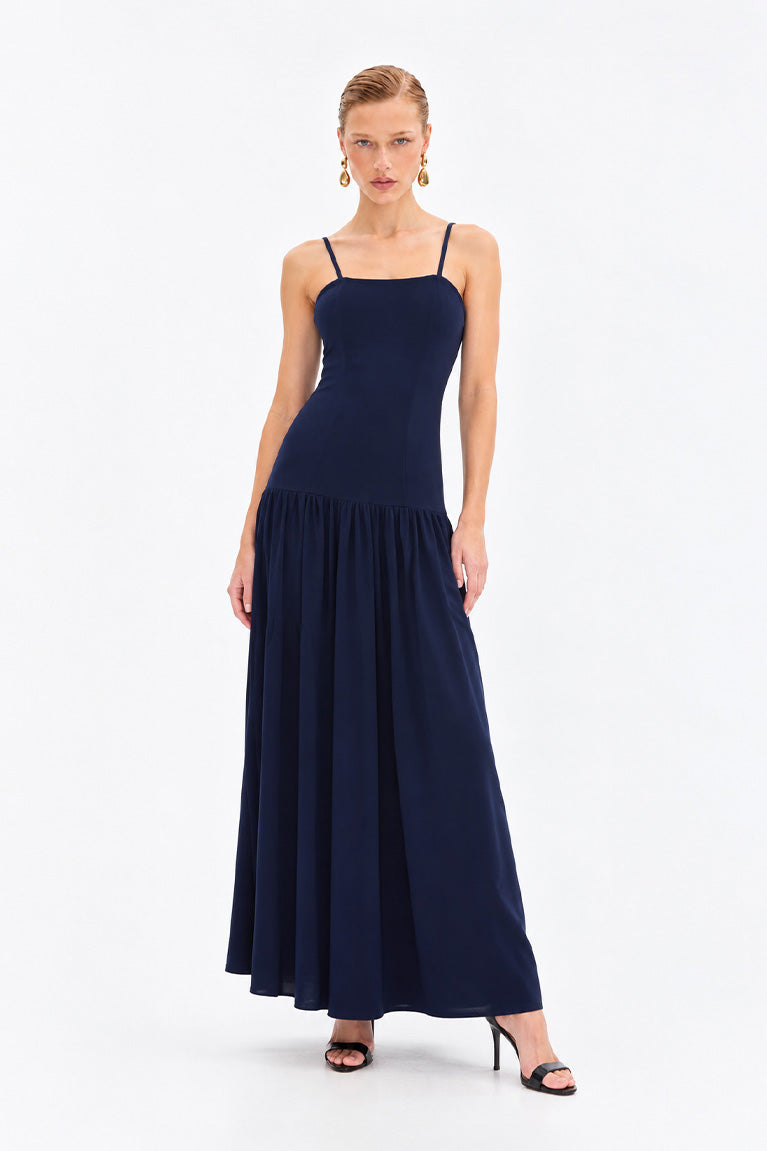 Vestido Azul Marino Zen - 11627