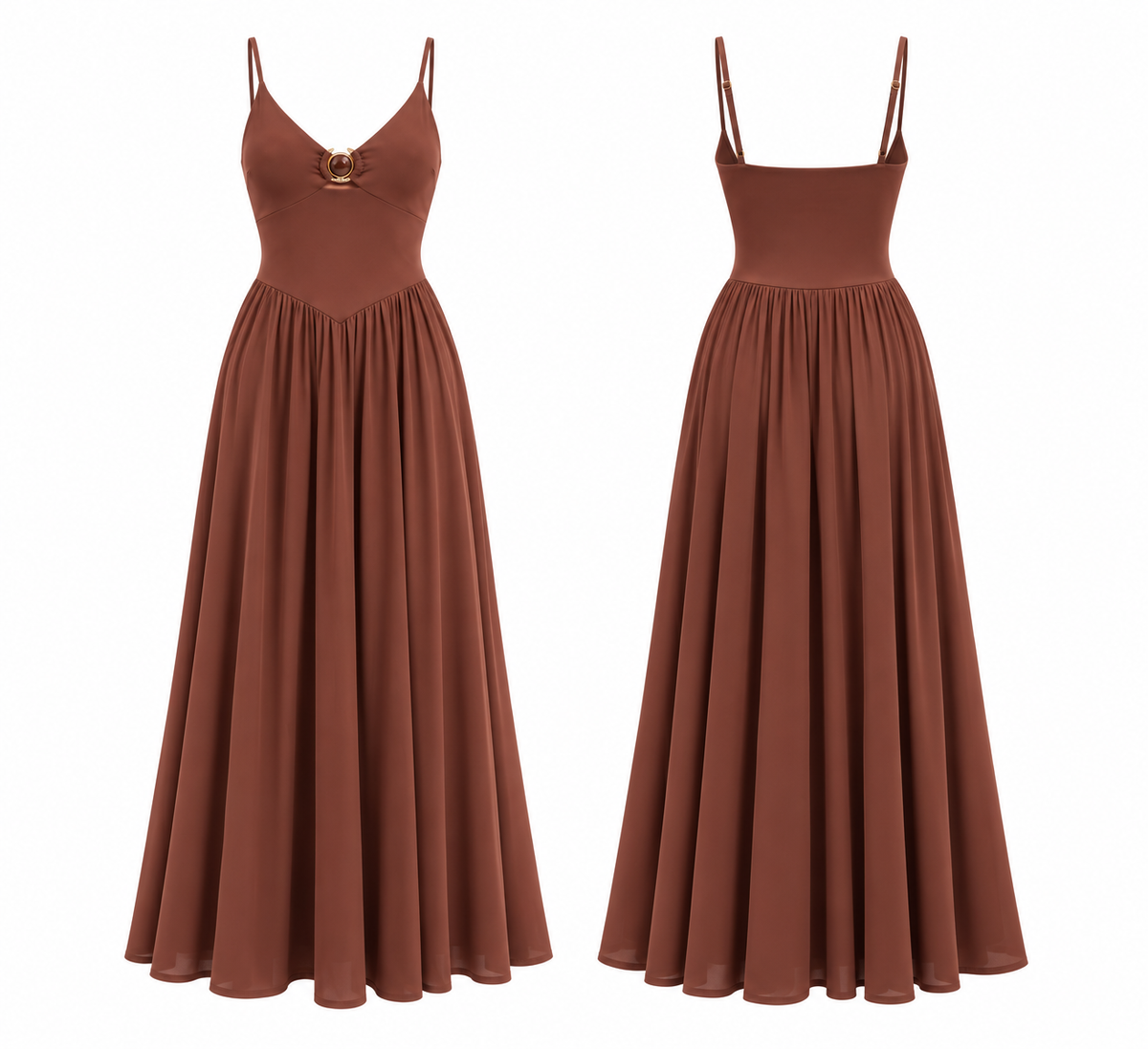 Vestido Arya Marron RK